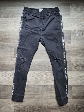 Saint Morta Men's Distressed Joggers